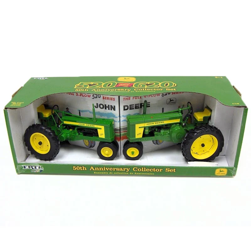 1/16 John Deere 520 & 620 Tractors, 50th Anniversary Collector Set by ERTL