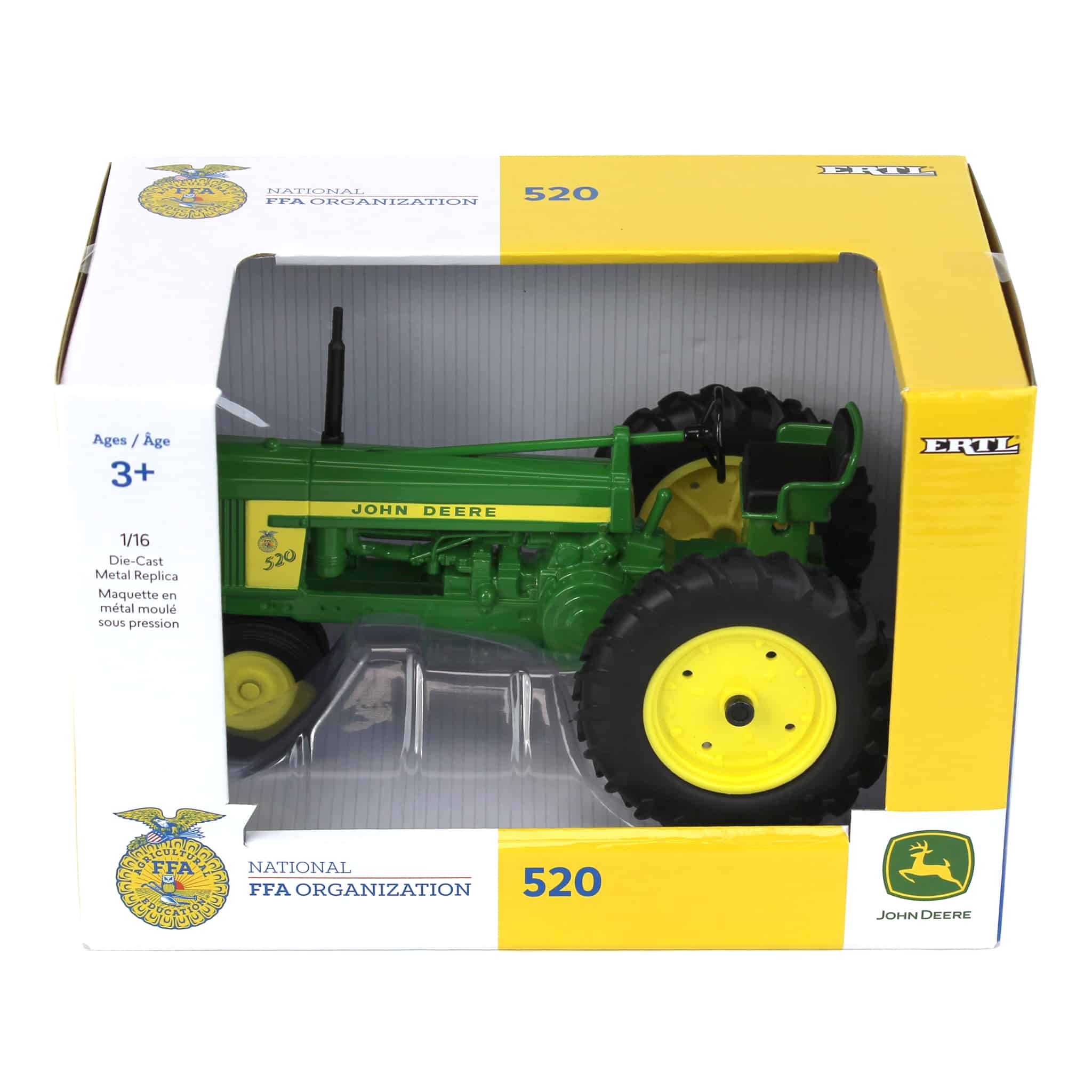 1/16 John Deere 520 Tractor with Narrow Front & FFA Logo by ERTL - Image 5