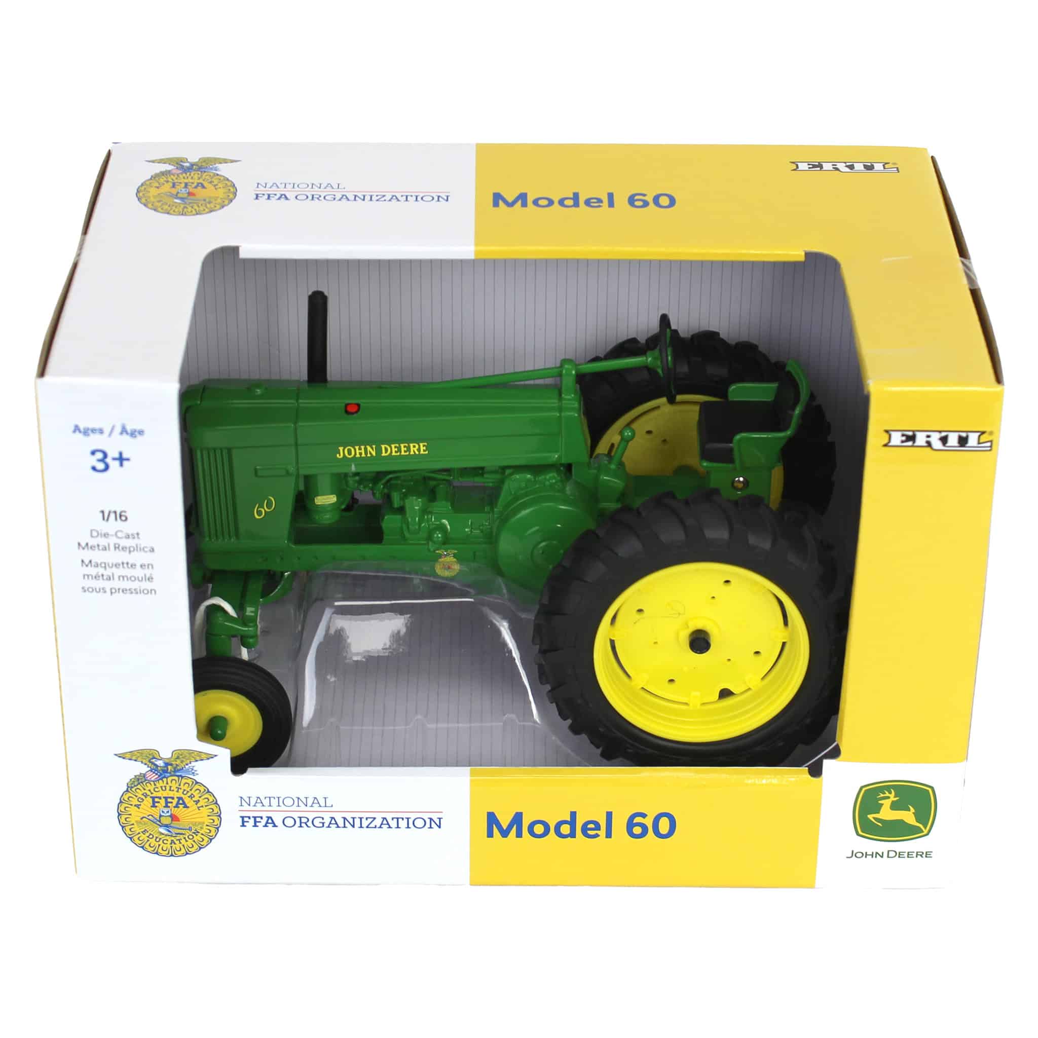 1/16 John Deere 60 Tractor with FFA Logo, ERTL Replica Play - Image 6