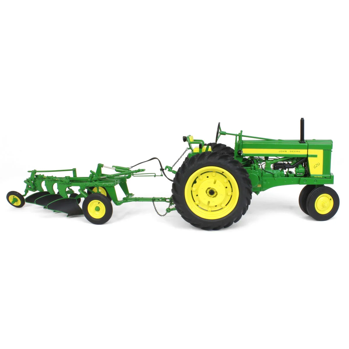 1/16 John Deere 620 Tractor with Narrow Front & 555 Plow, ERTL Precision Heritage Series - Image 2