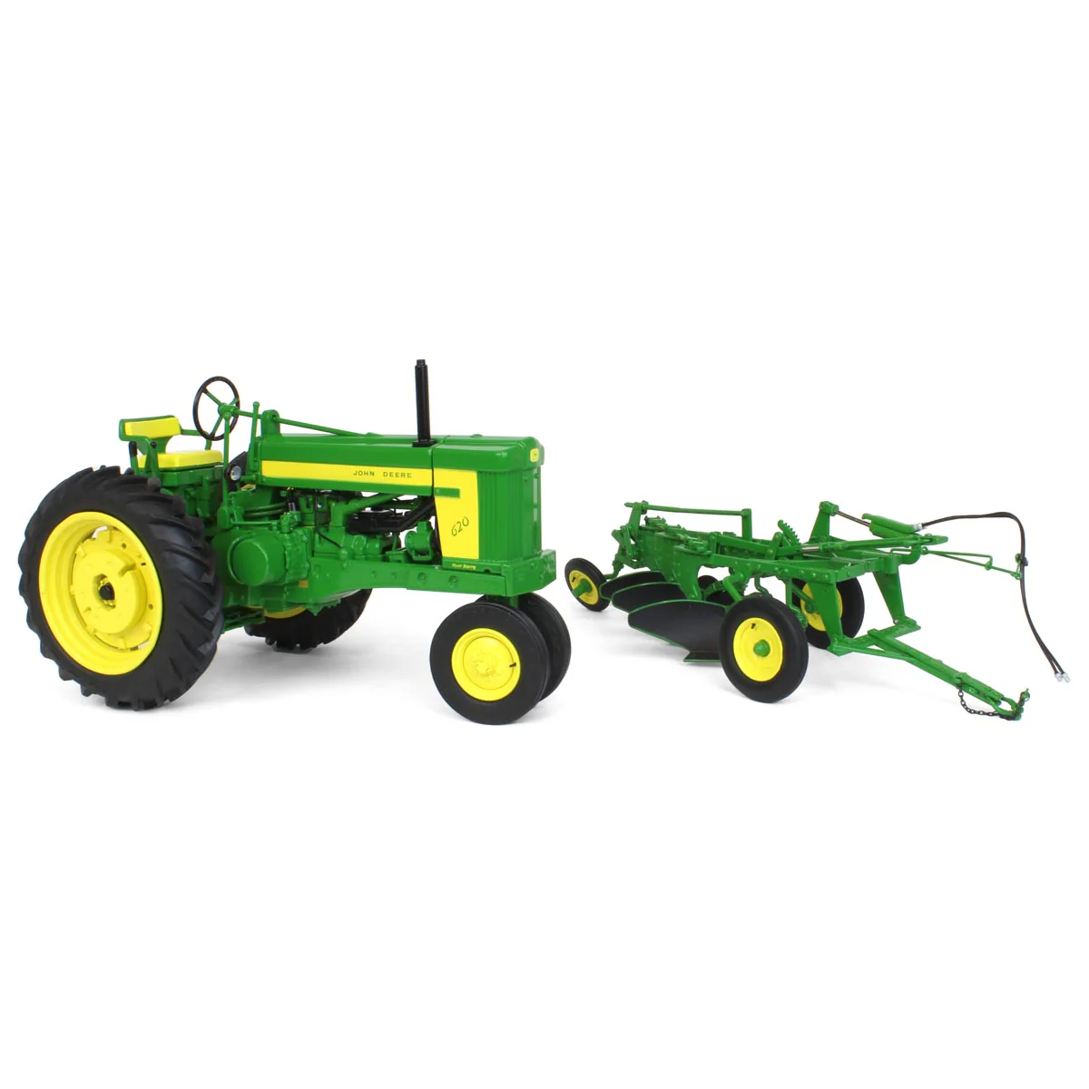 1/16 John Deere 620 Tractor with Narrow Front & 555 Plow, ERTL Precision Heritage Series - Image 5