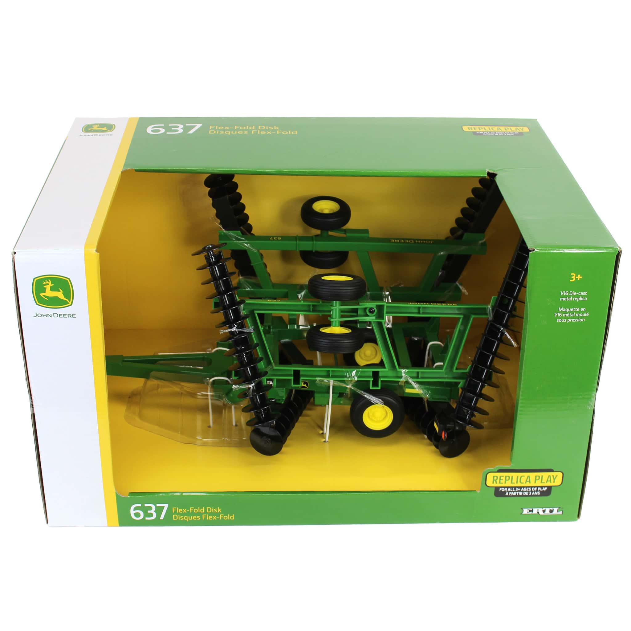 1/16 John Deere 637 Flex Fold Disk, ERTL Replica Play - Image 9