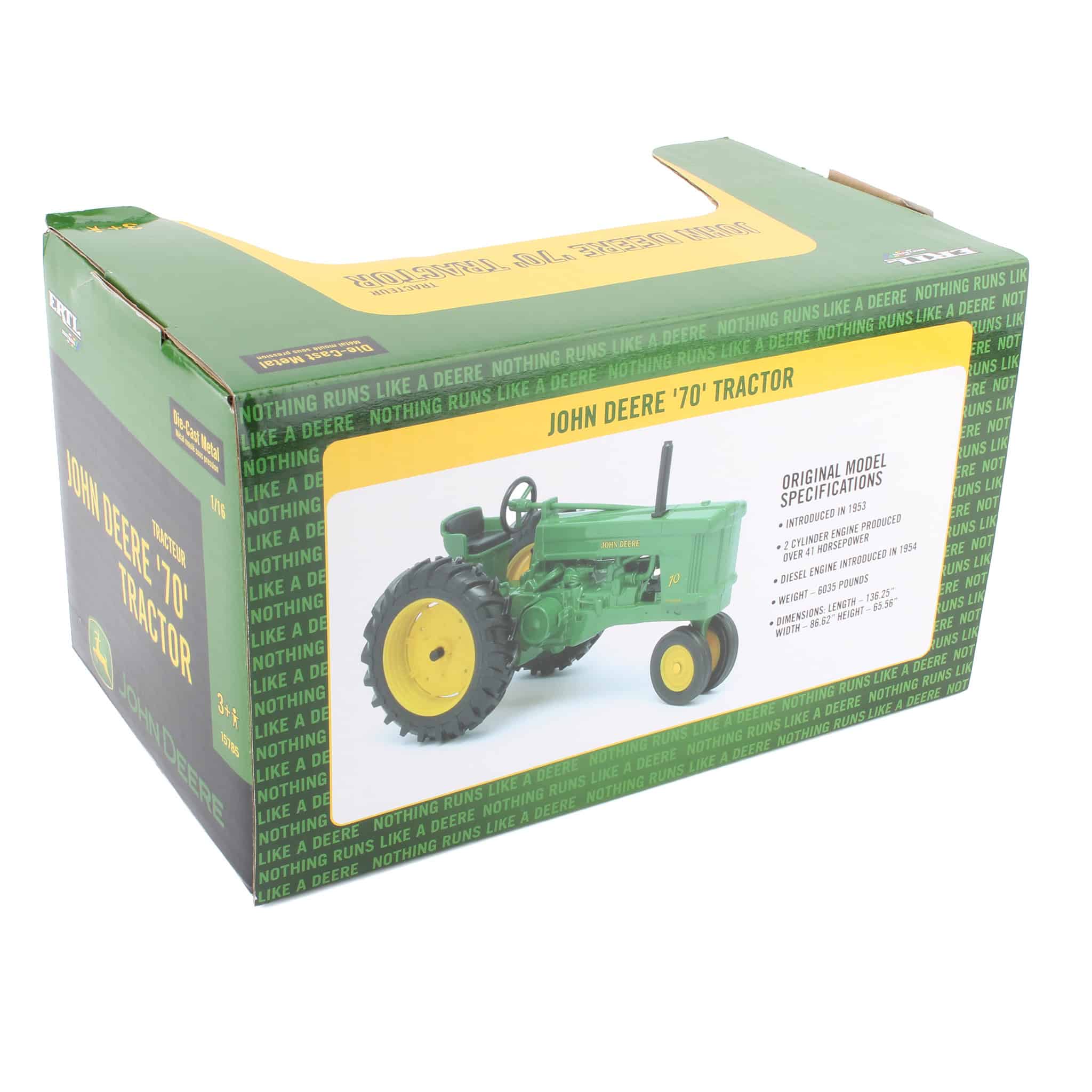 1/16 John Deere 70 Narrow Front by ERTL - Image 2
