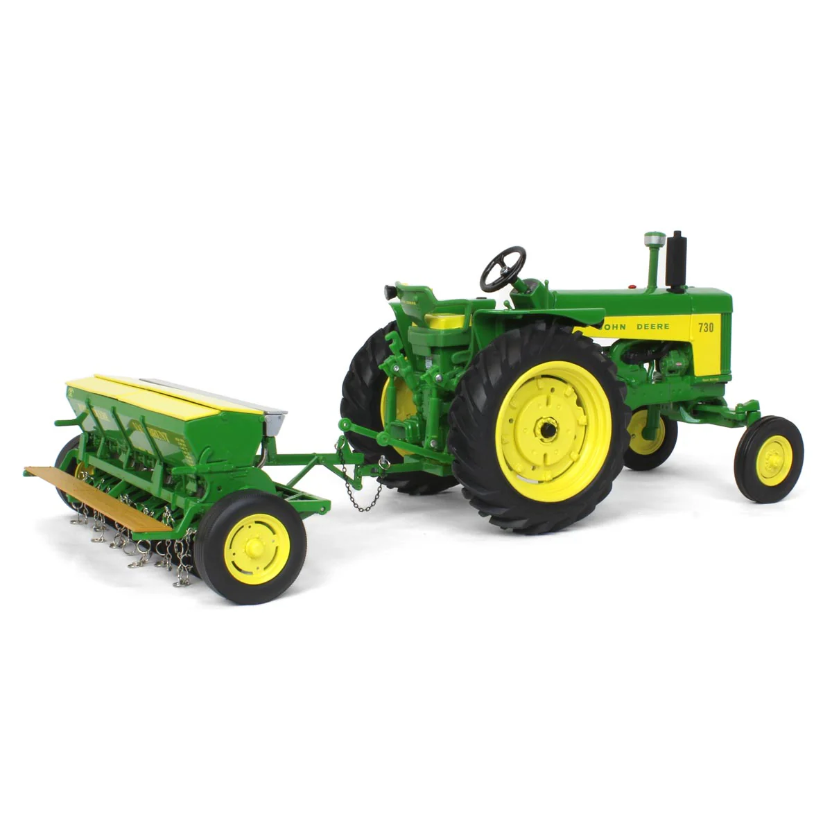 1/16 John Deere 730 Tractor with Wide Front & Grain Drill, ERTL Prestige Collection - Image 3