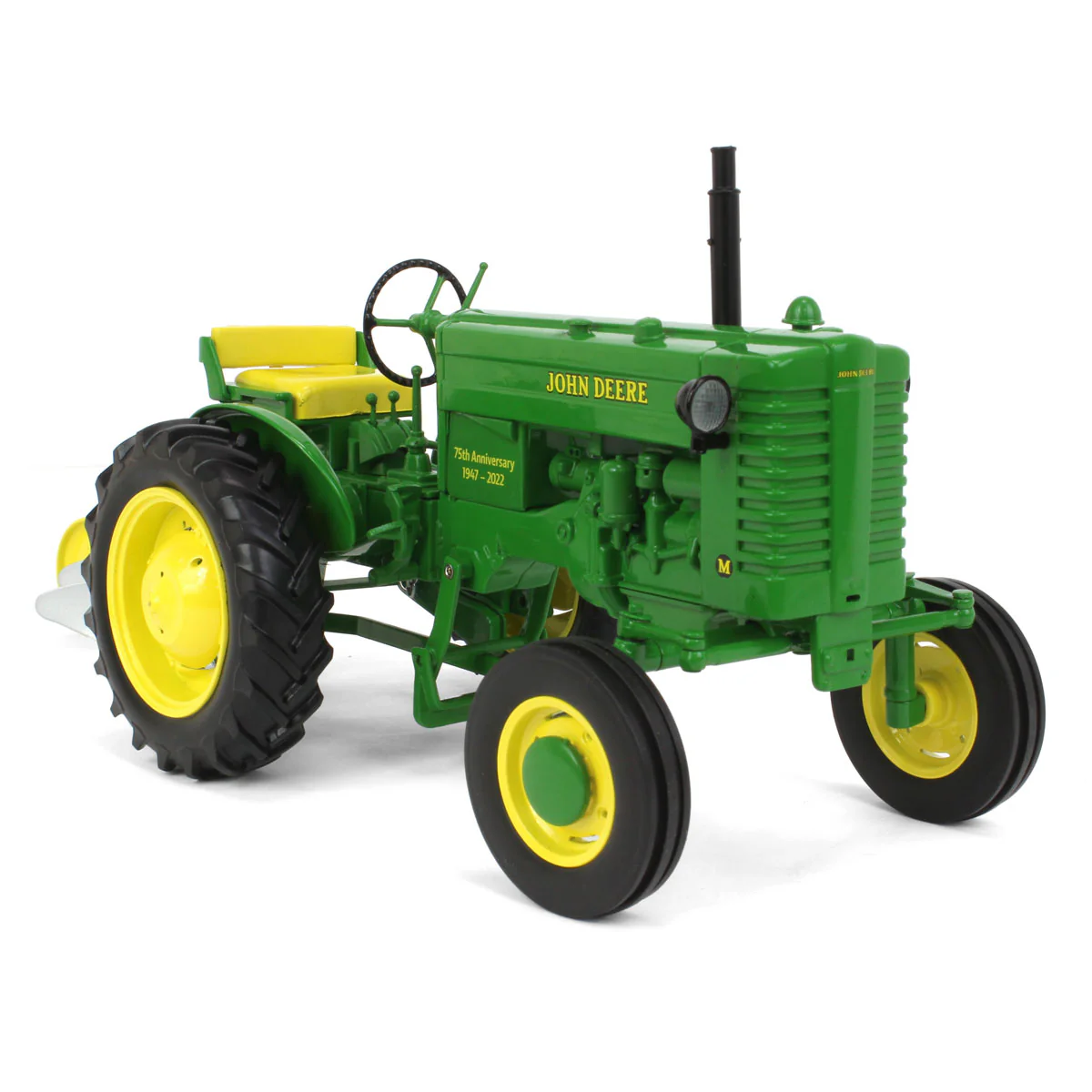 1/16 John Deere M Tractor with Wide Front & Mounted Plow, 75th Anniversary, ERTL Prestige Collection - Image 2