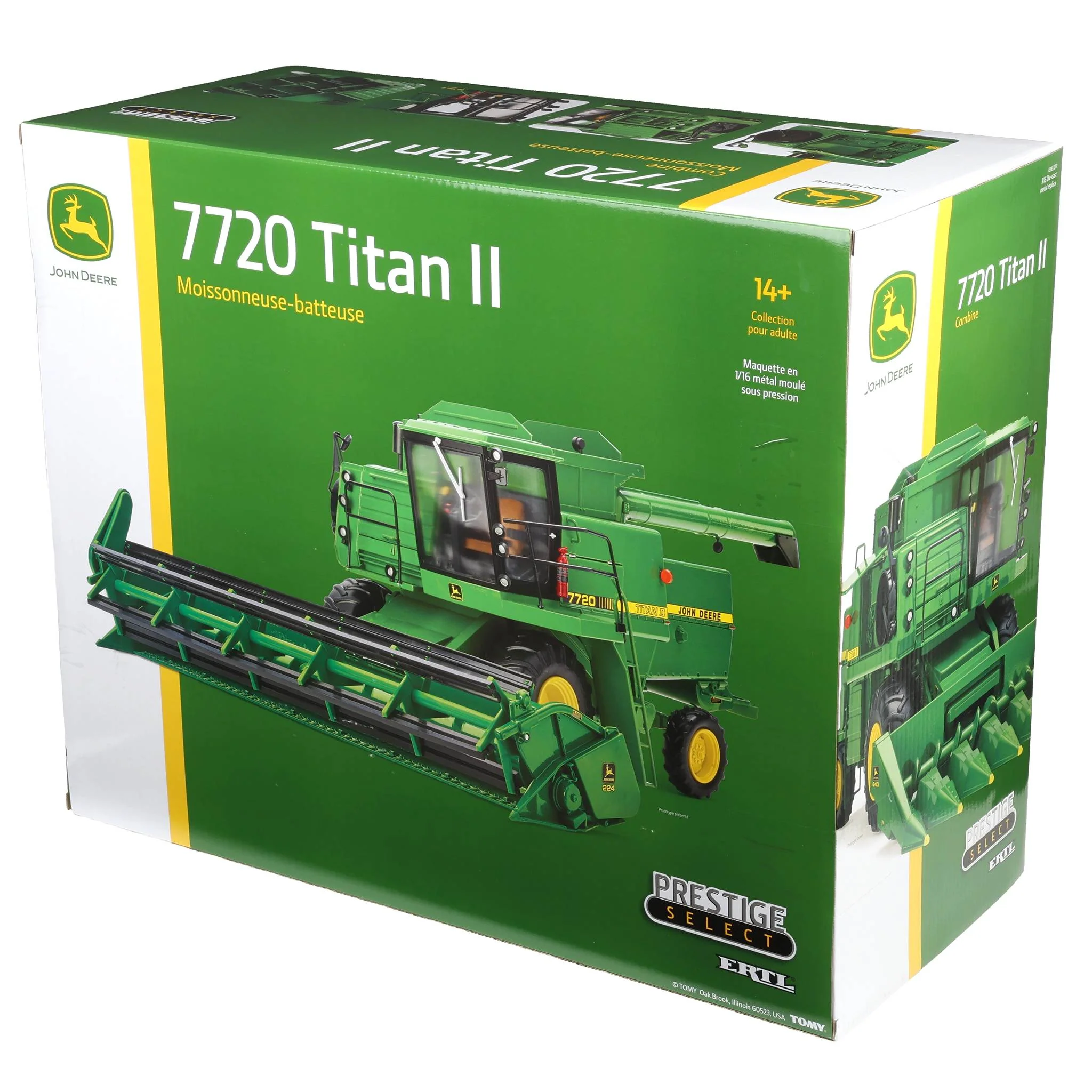 1/16 John Deere 7720 Titan II Combine with Corn Head & Grain Head, ERTL Prestige Select #4 - Image 15