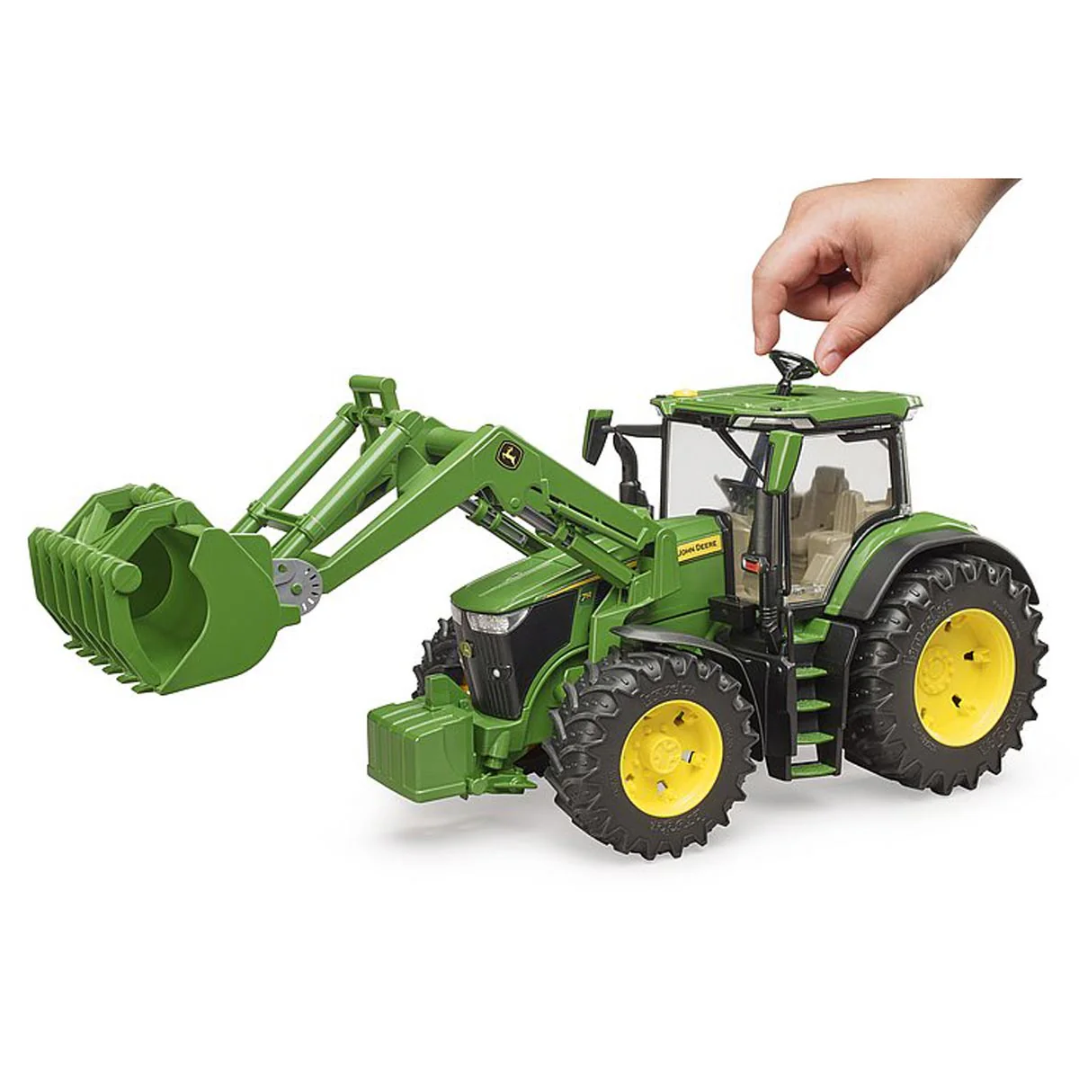 1/16 John Deere 7R 350 Tractor with Front Loader by Bruder - Image 5