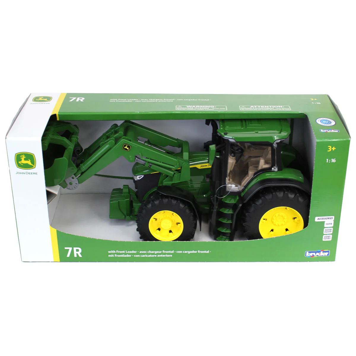 1/16 John Deere 7R 350 Tractor with Front Loader by Bruder - Image 6