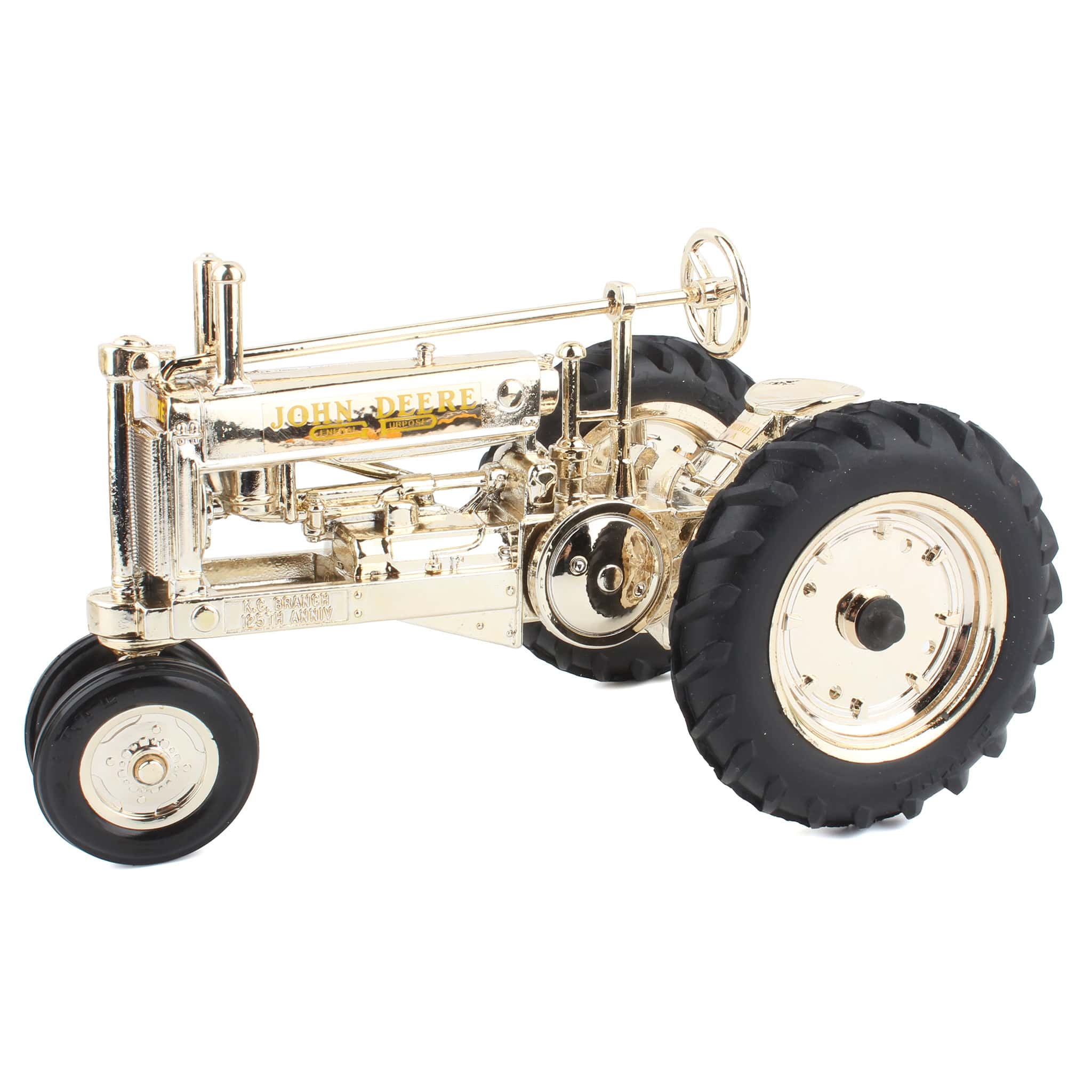 1/16 John Deere A Tractor by ERTL, Gold Kansas City 125th Anniversary Edition by ERTL - Image 2
