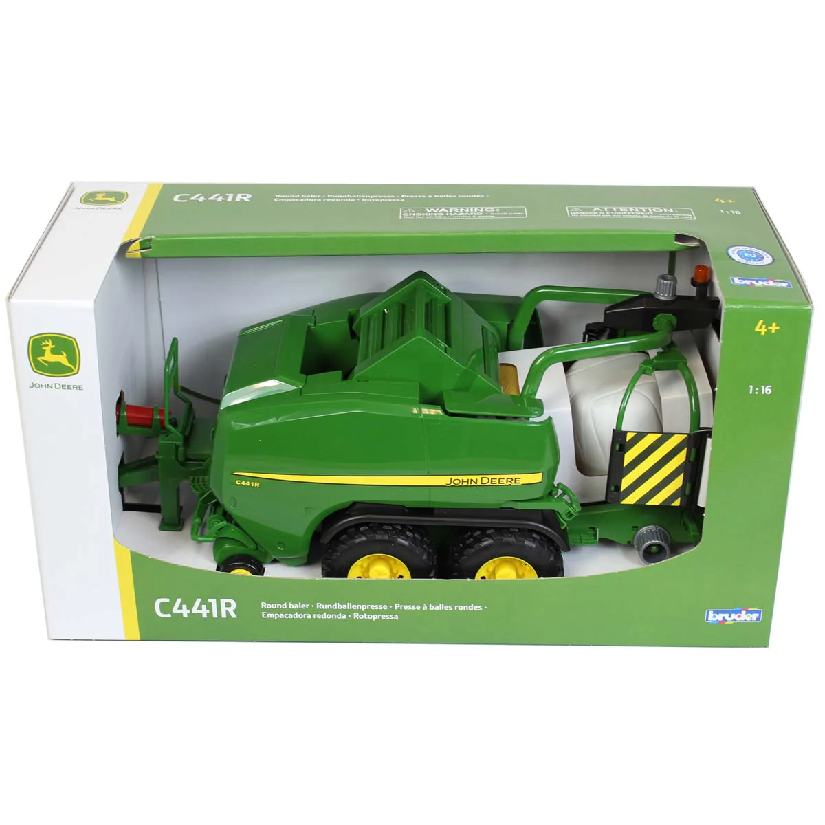 1/16 John Deere C441R Tandem Axle Wrapping Baler by Bruder - Image 7