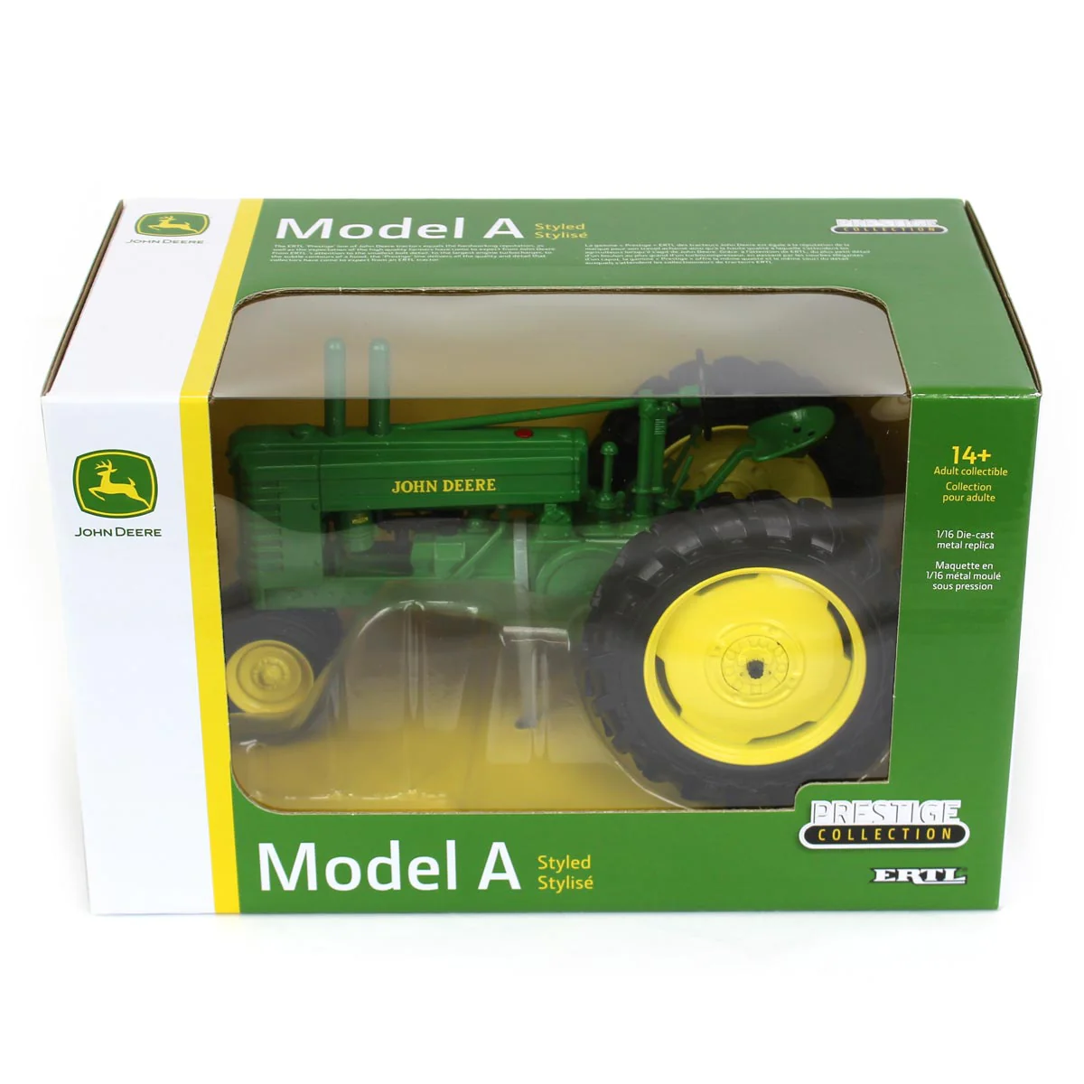 1/16 John Deere Early Styled "A" Narrow Front Tractor, Ertl Prestige Series - Image 7