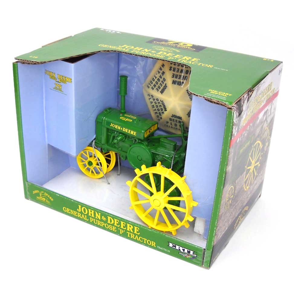 1/16 John Deere General Purpose P Tractor with Umbrella by ERTL, 75th Anniversary Collector Edition