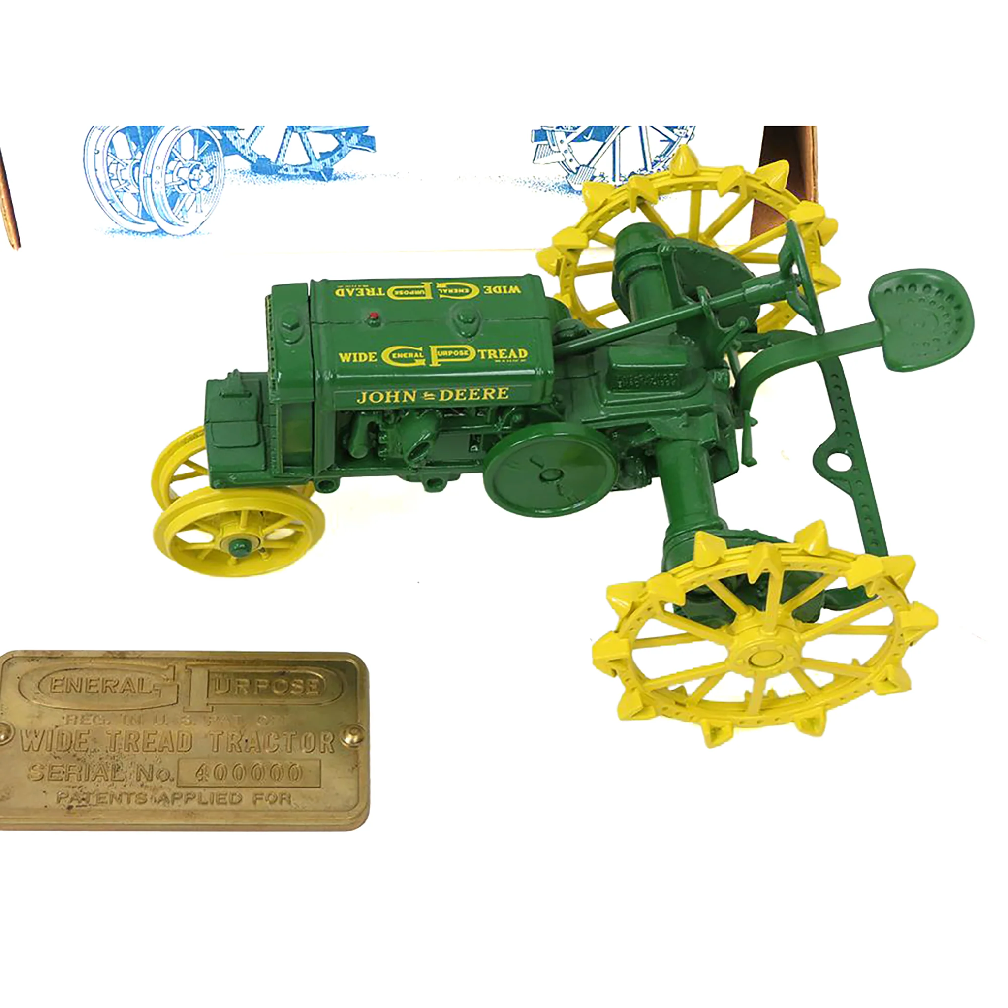 1/16 John Deere General Purpose Tractor on Steel, 1994 2 Cylinder Participant Award - Image 2
