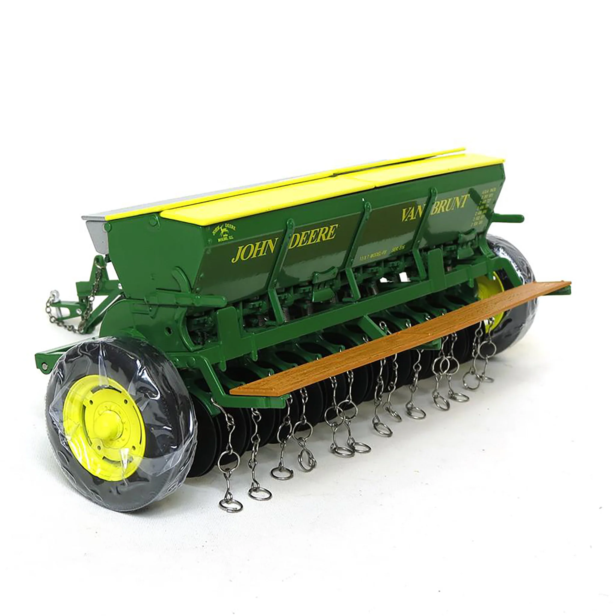 1/16 John Deere Grain Drill with Yellow Hopper Lids by SpecCast - Image 2