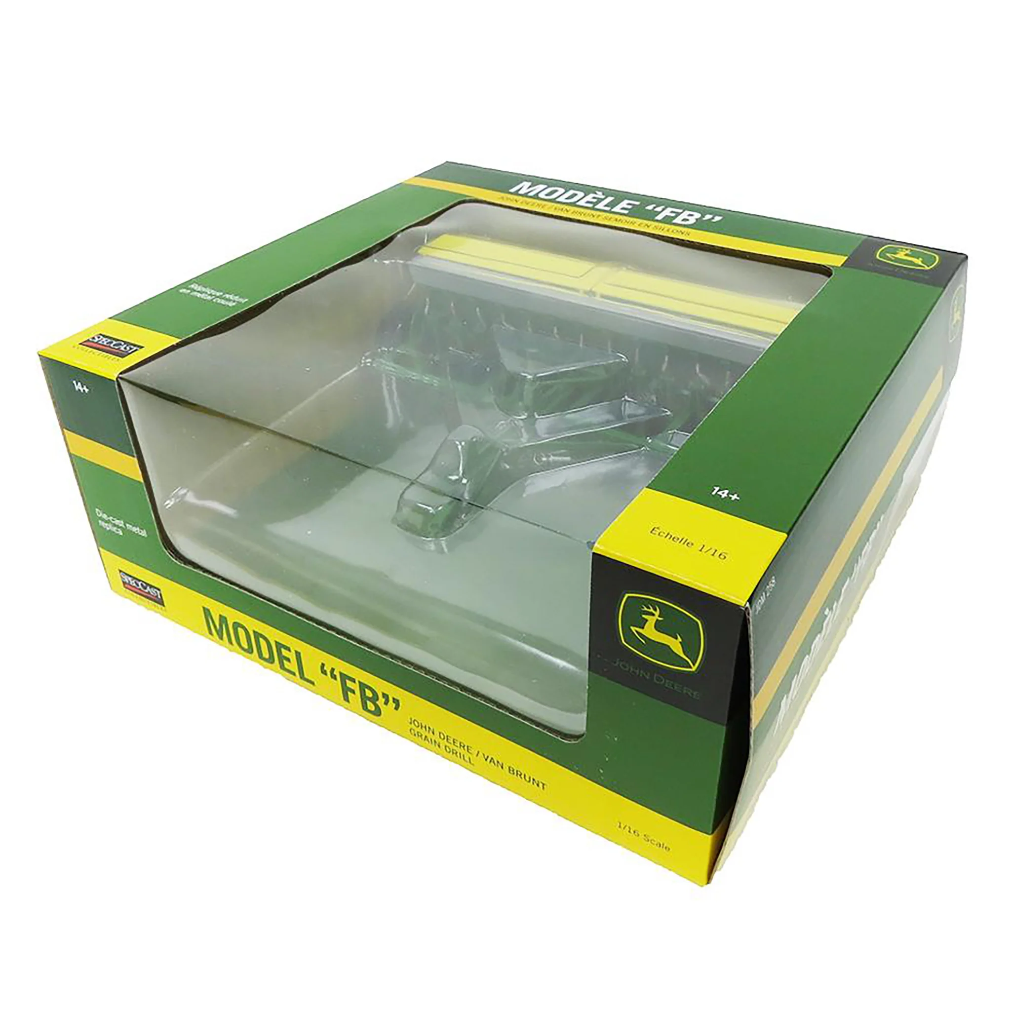 1/16 John Deere Grain Drill with Yellow Hopper Lids by SpecCast - Image 5