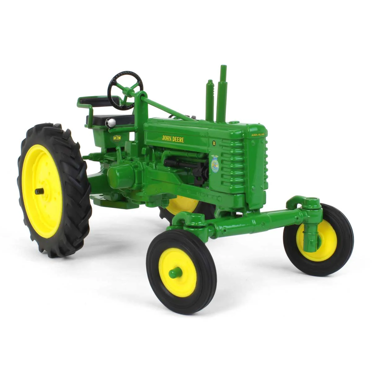 1/16 John Deere Late Model B Tractor with Wide Front & FFA Logo by ERTL - Image 2
