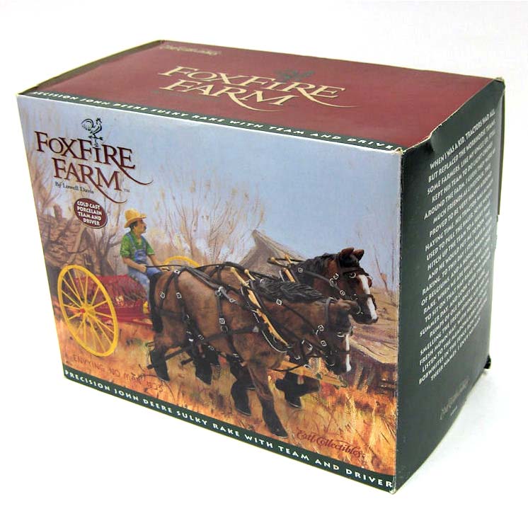 1/16 John Deere Sulky Rake with Horse Team & Driver by ERTL, Foxfire Farm by Lowell Davis