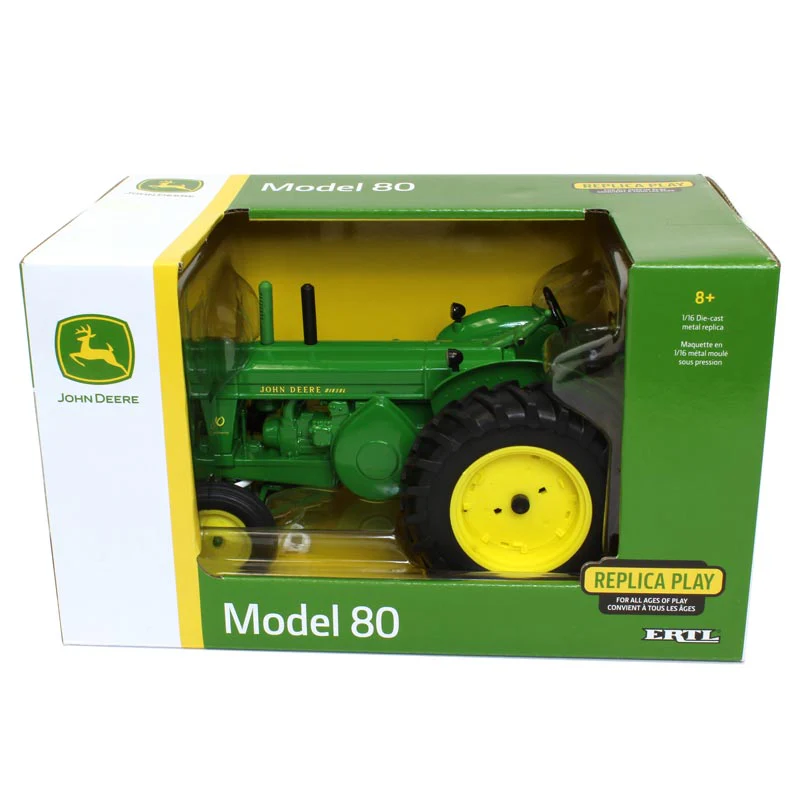 1/16 John Deere Model 80 Tractor, ERTL Replica Play - Image 2