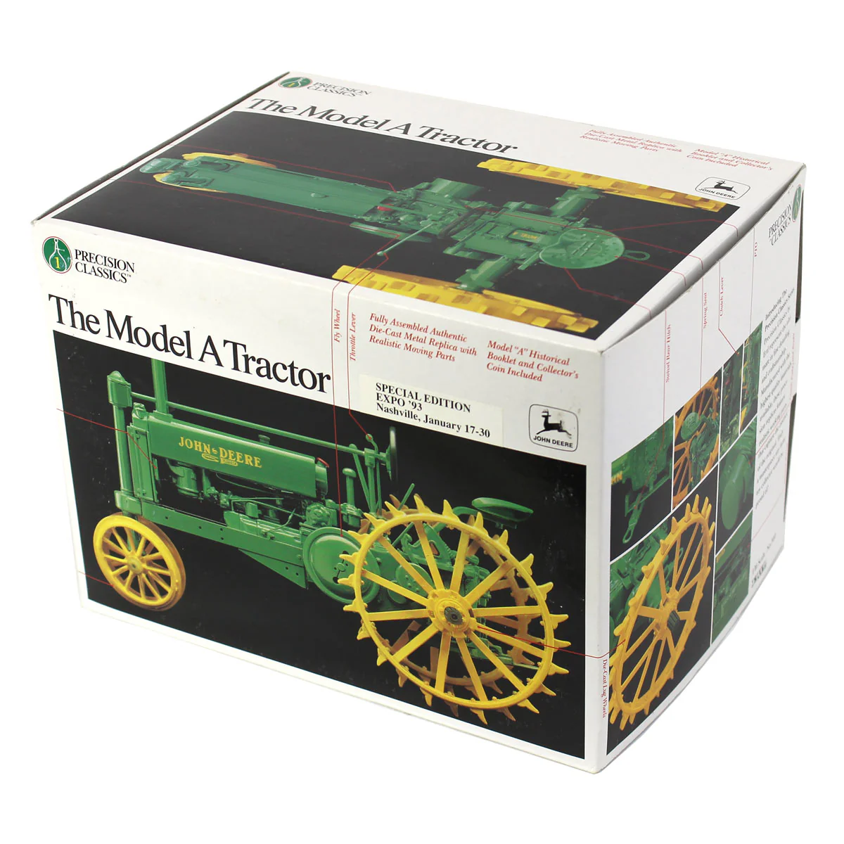 1/16 John Deere Model A Tractor with Steel Wheels, ERTL Precision Classics #1, 1993 Nashville Expo Special Edition - Image 2