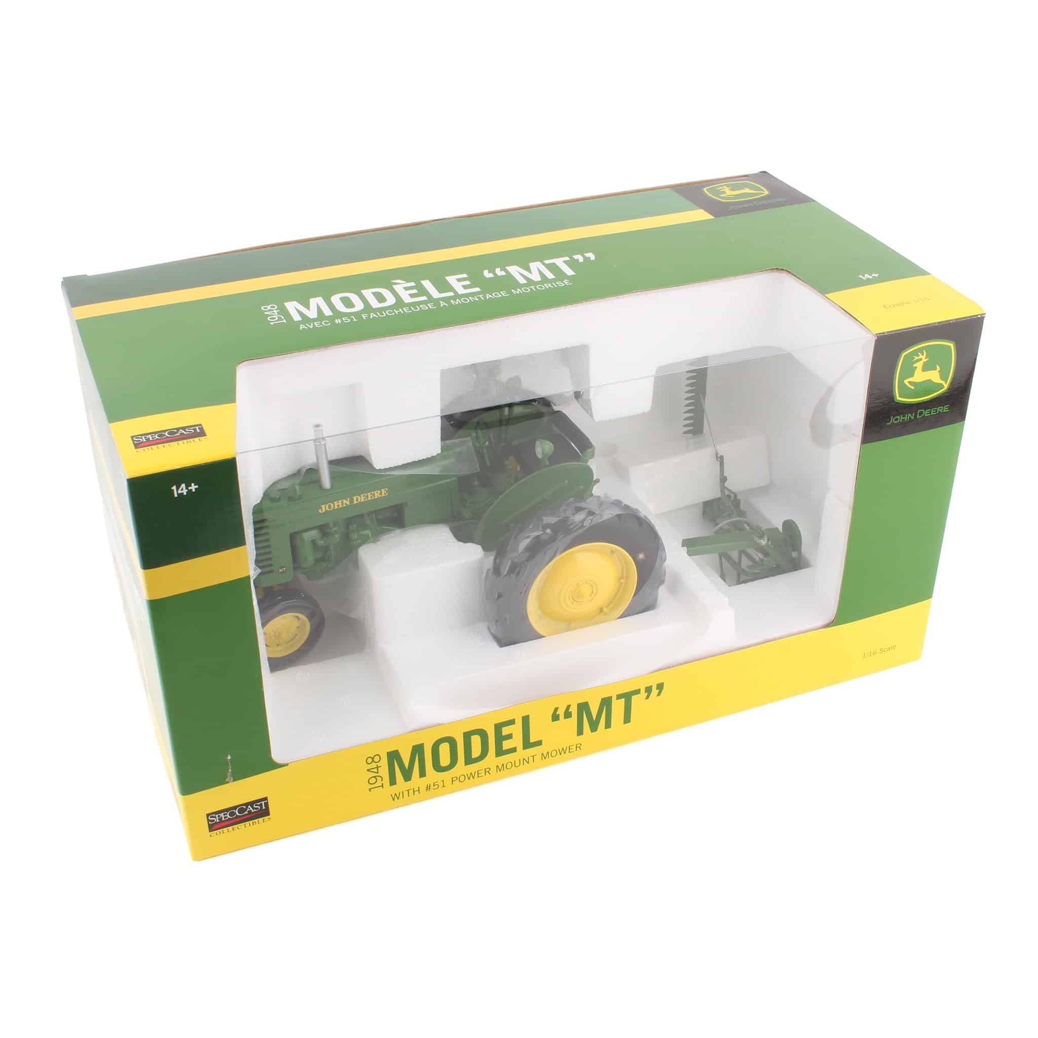 1/16 John Deere MT Narrow Front with Rear Mount Sickle Mower by SpecCast - Image 2