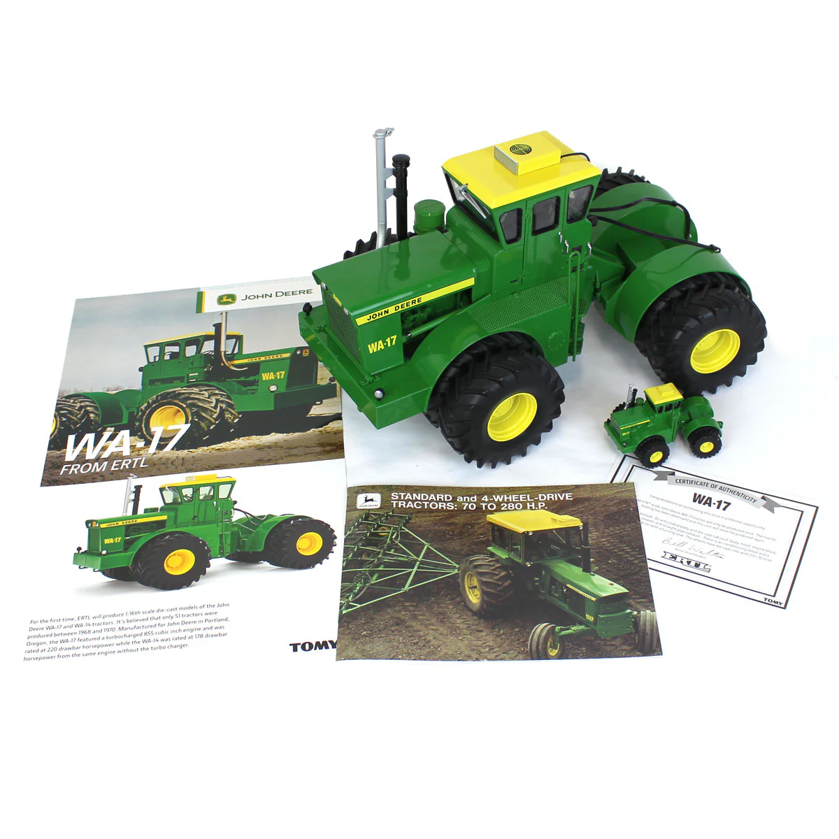 1/16 John Deere WA-17 Vintage 4WD Tractor, ERTL Prestige Select #2 - Image 9