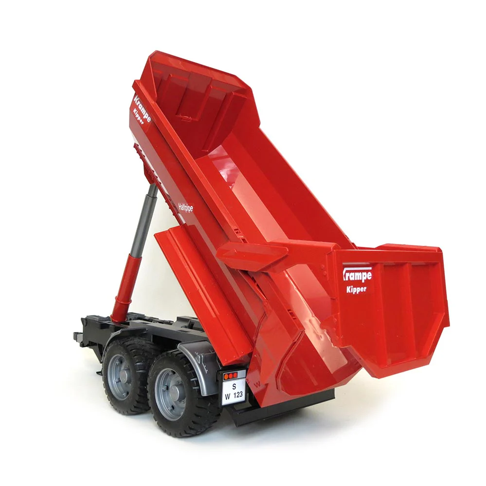 1/16 Krampe Tandem Halfpipe Tipping Trailer by Bruder - Image 3