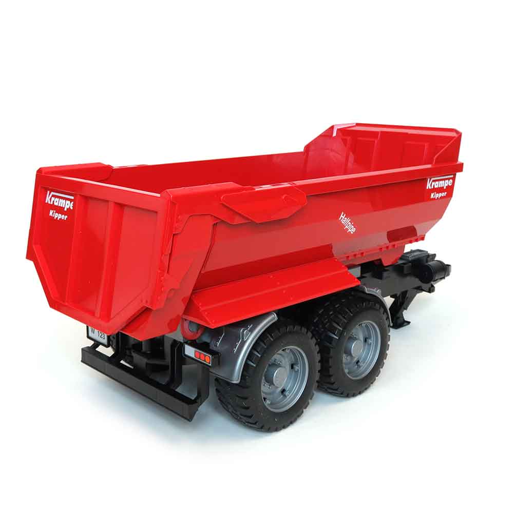 1/16 Krampe Tandem Halfpipe Tipping Trailer by Bruder - Image 4