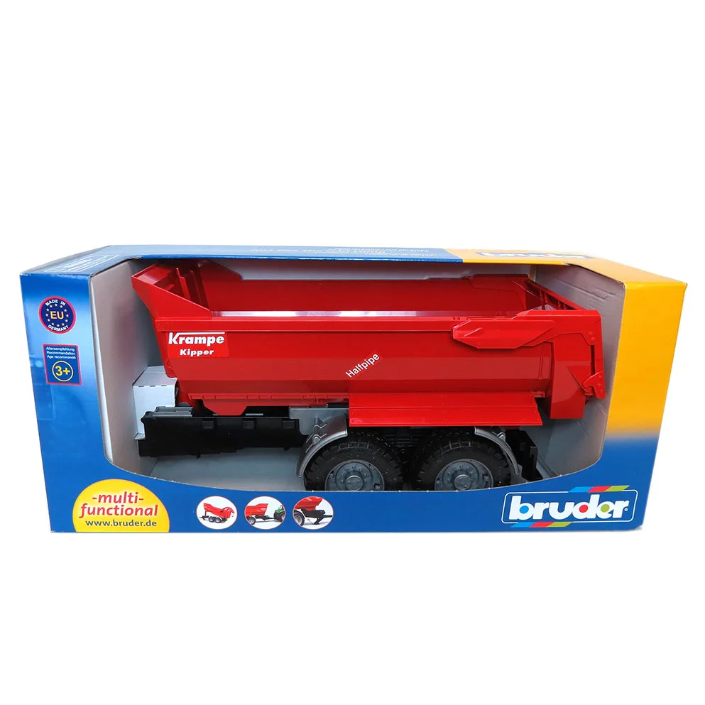 1/16 Krampe Tandem Halfpipe Tipping Trailer by Bruder - Image 5