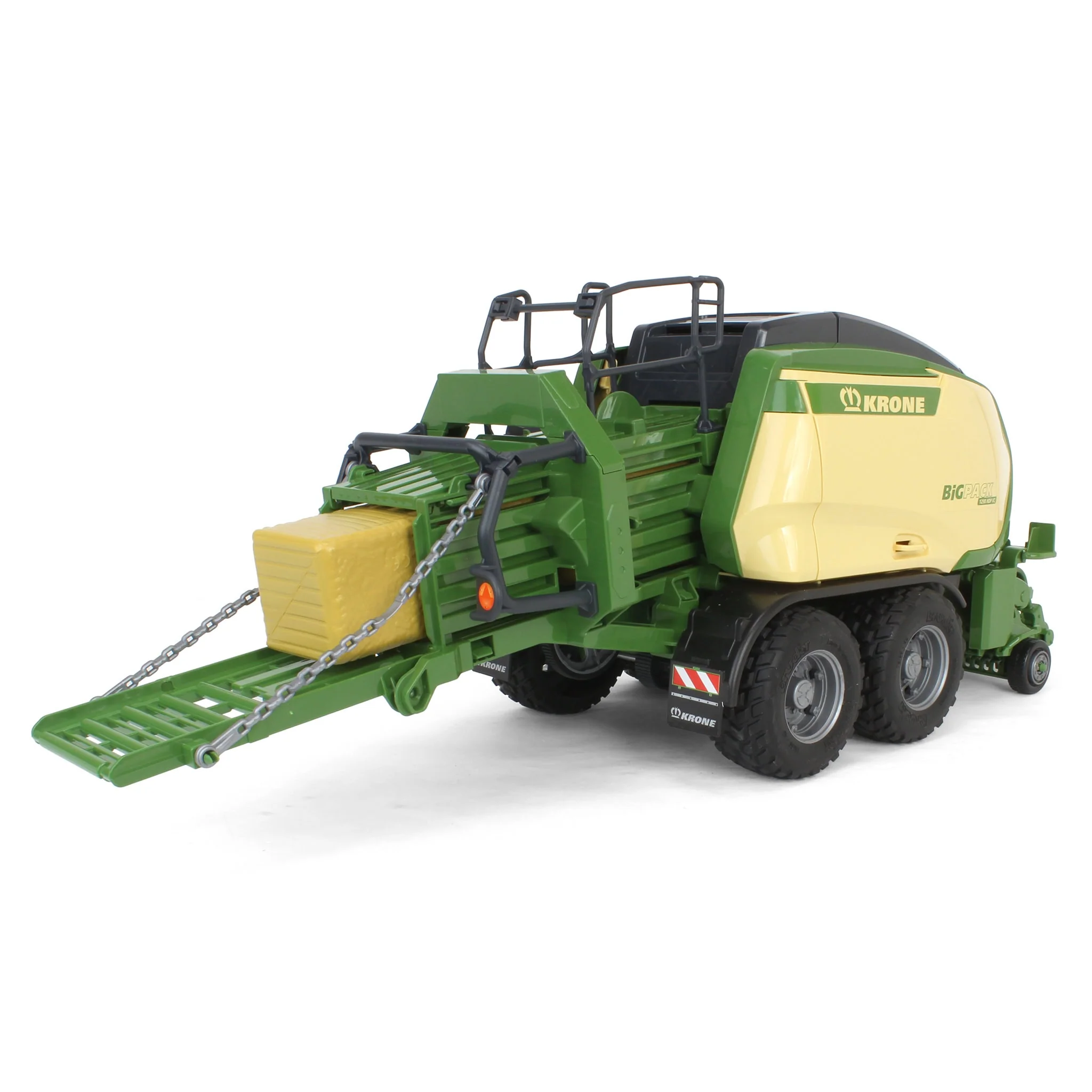 1/16 Krone BiG Pack 1290 HDP VC Baler with 2 Hay Bales by Bruder - Image 3