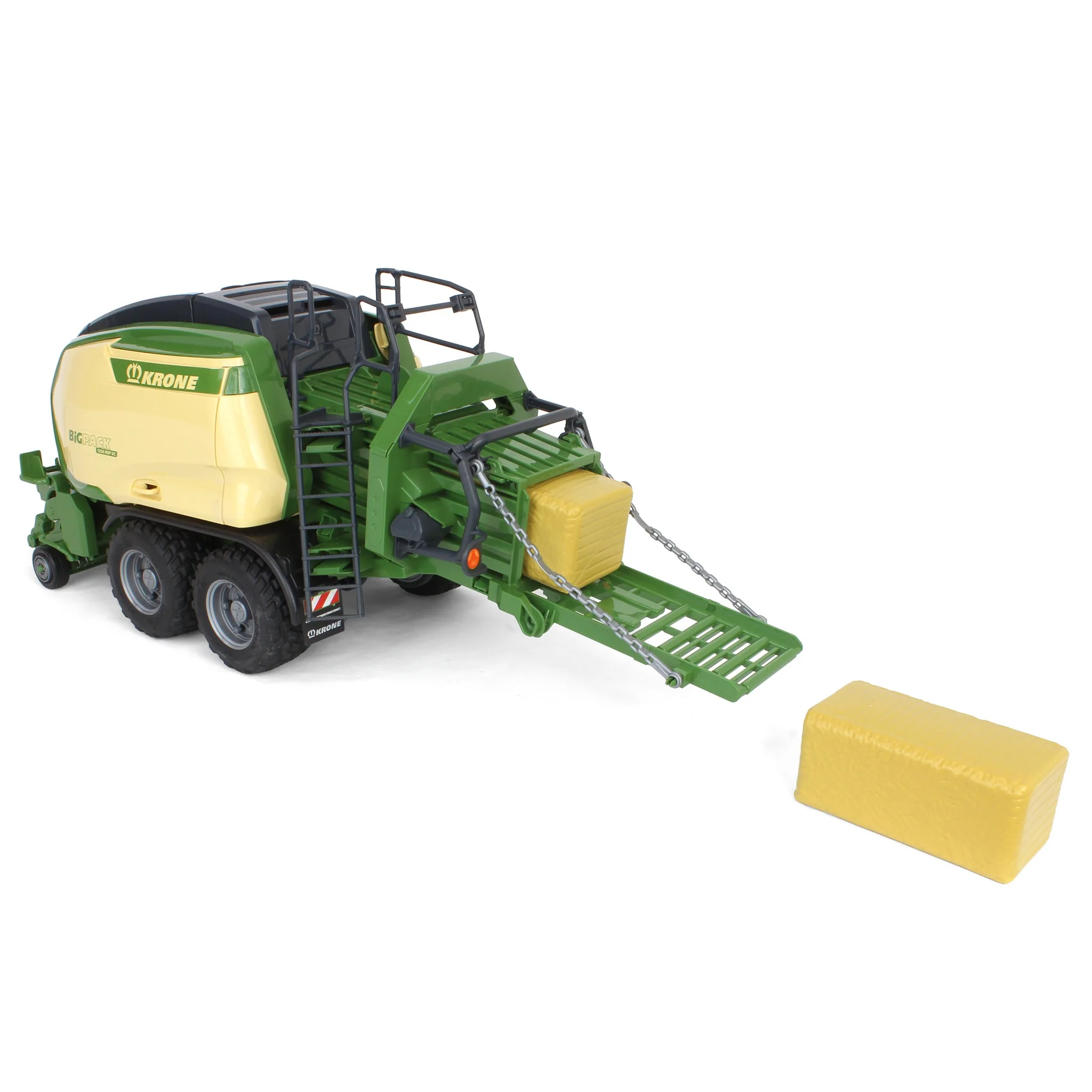1/16 Krone BiG Pack 1290 HDP VC Baler with 2 Hay Bales by Bruder - Image 4