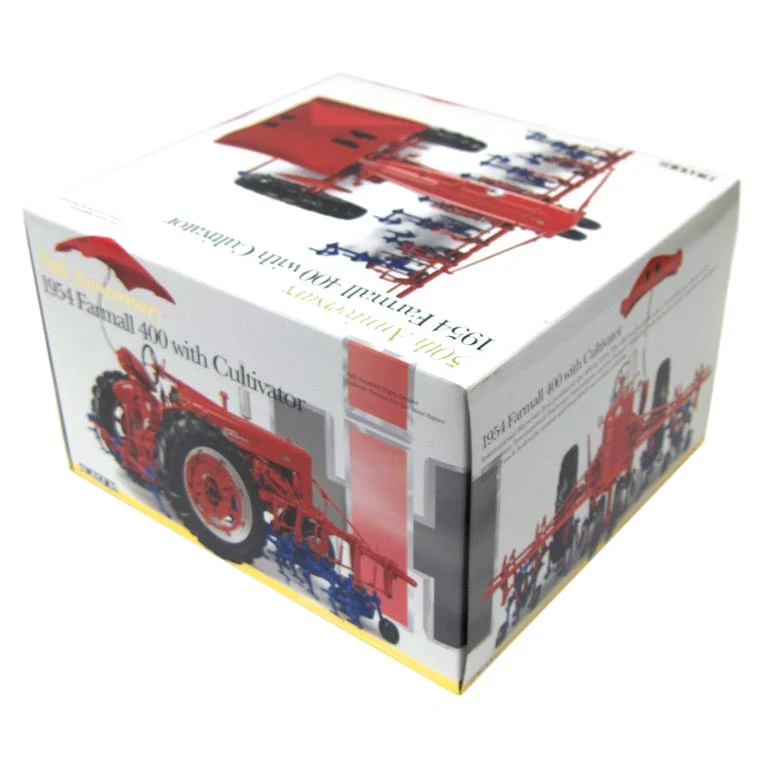 1/16 1954 Farmall 400 Tractor with Cultivators, 50th Anniversary, Precision Series by ERTL - Image 2