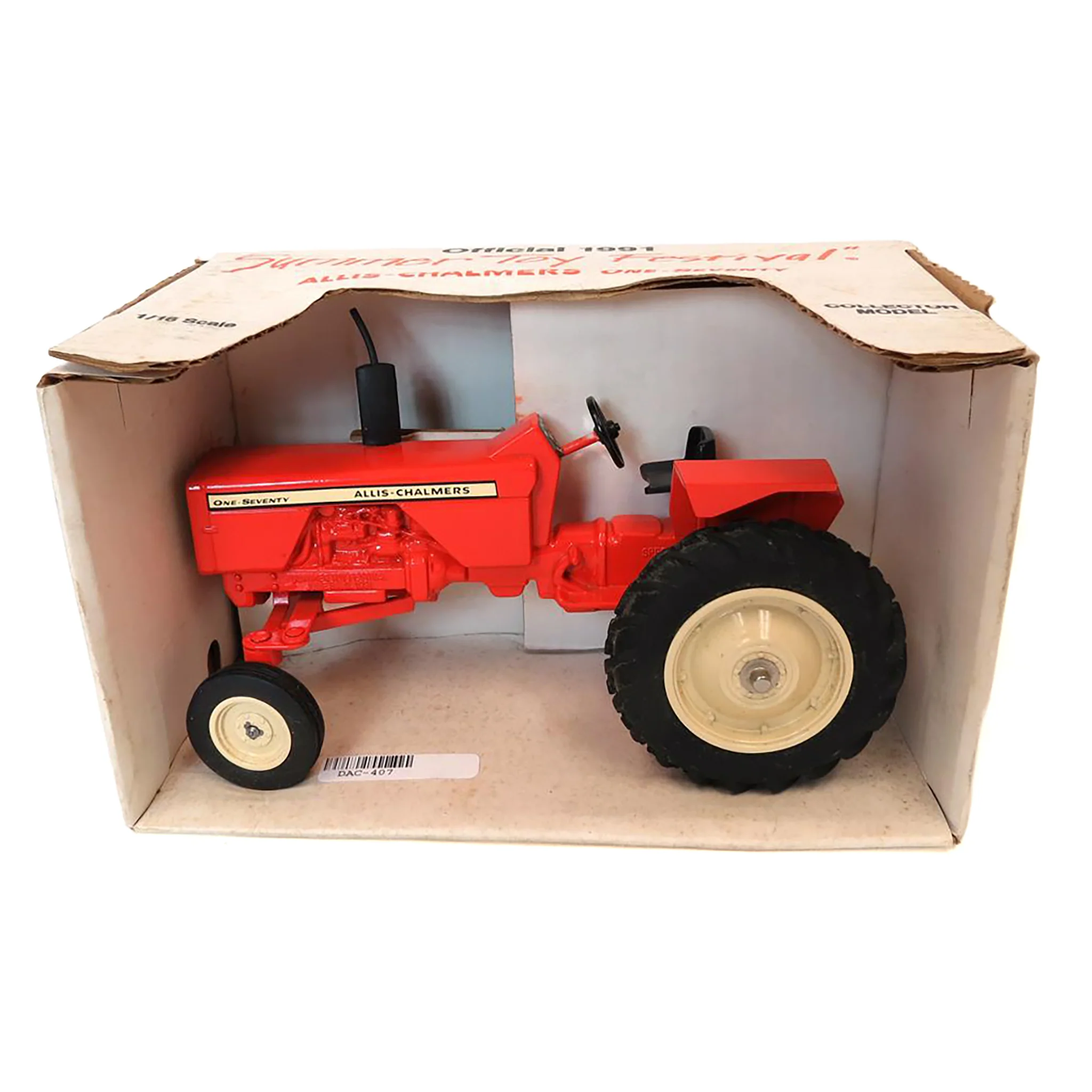 1/16 Limited Edition Allis Chalmers 170 Tractor by Scale Models, 1991 Summer Toy Festival