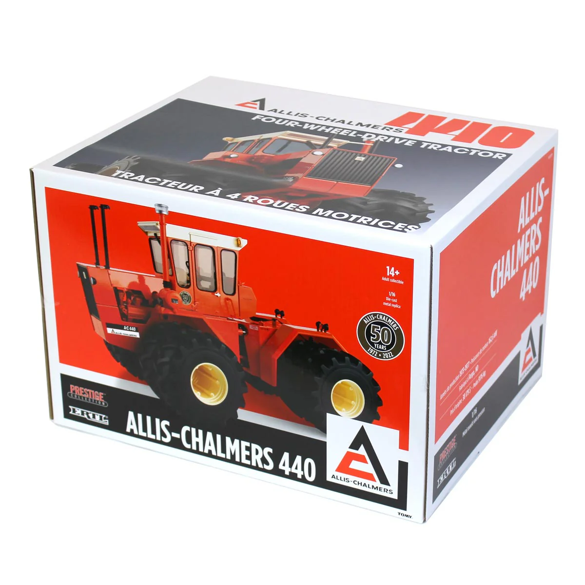 1/16 Allis Chalmers 440 4WD Tractor with Duals, 50th Anniversary Edition, ERTL Prestige Collection - Image 8
