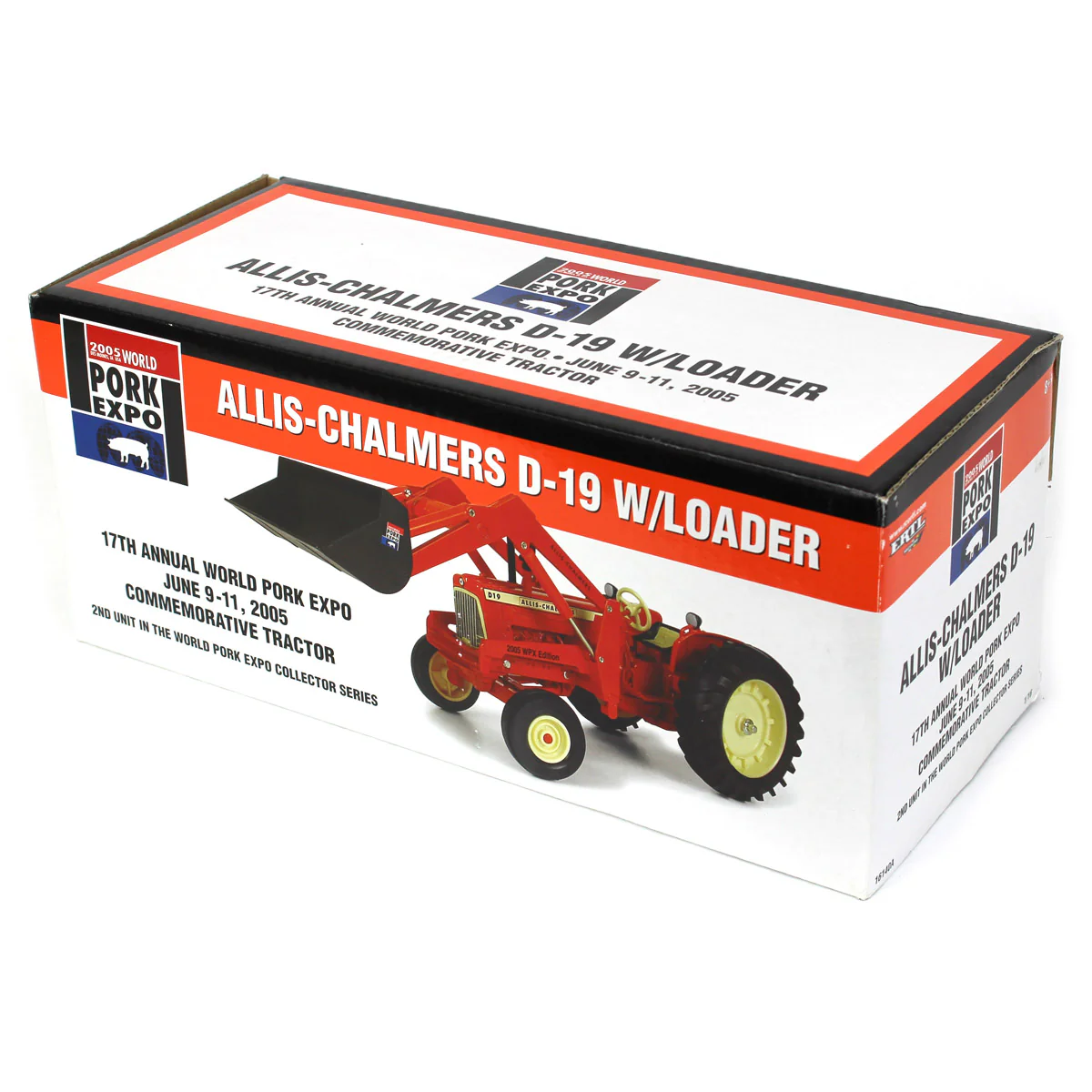 1/16 Allis Chalmers D-19 Tractor with Loader by ERTL, 2005 World Pork Expo, 2nd in Series - Image 5