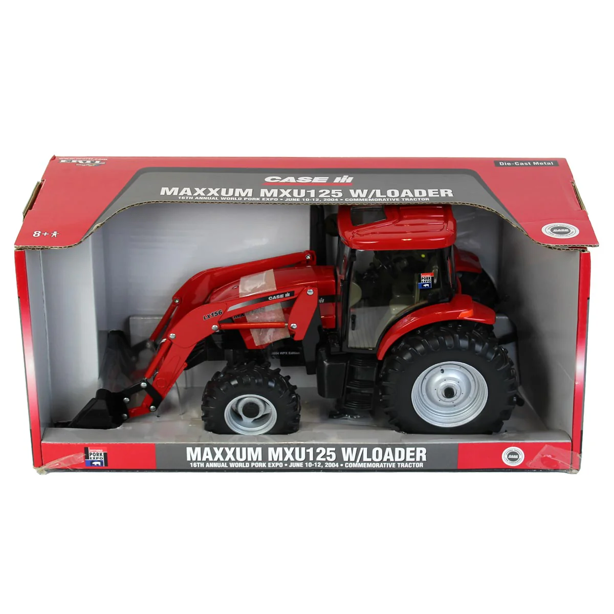 1/16 Case IH MXU125 Tractor with LX156 Loader, 2004 World Pork Expo Limited Edition by ERTL
