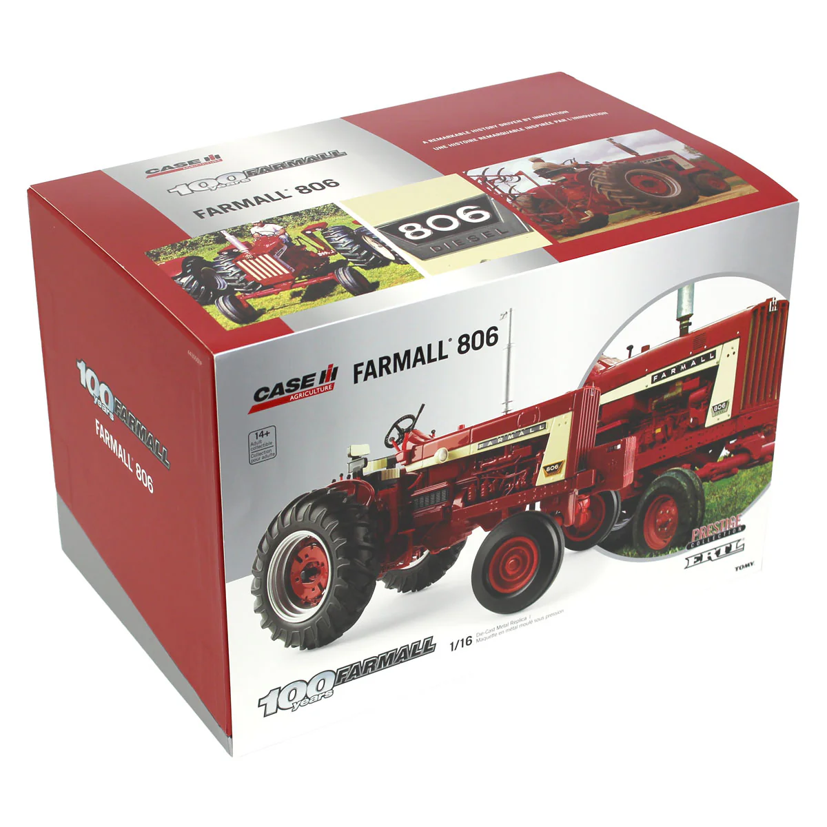 1/16 Farmall 806 Tractor by ERTL, Farmall 100th Anniversary Limited Edition - Image 9