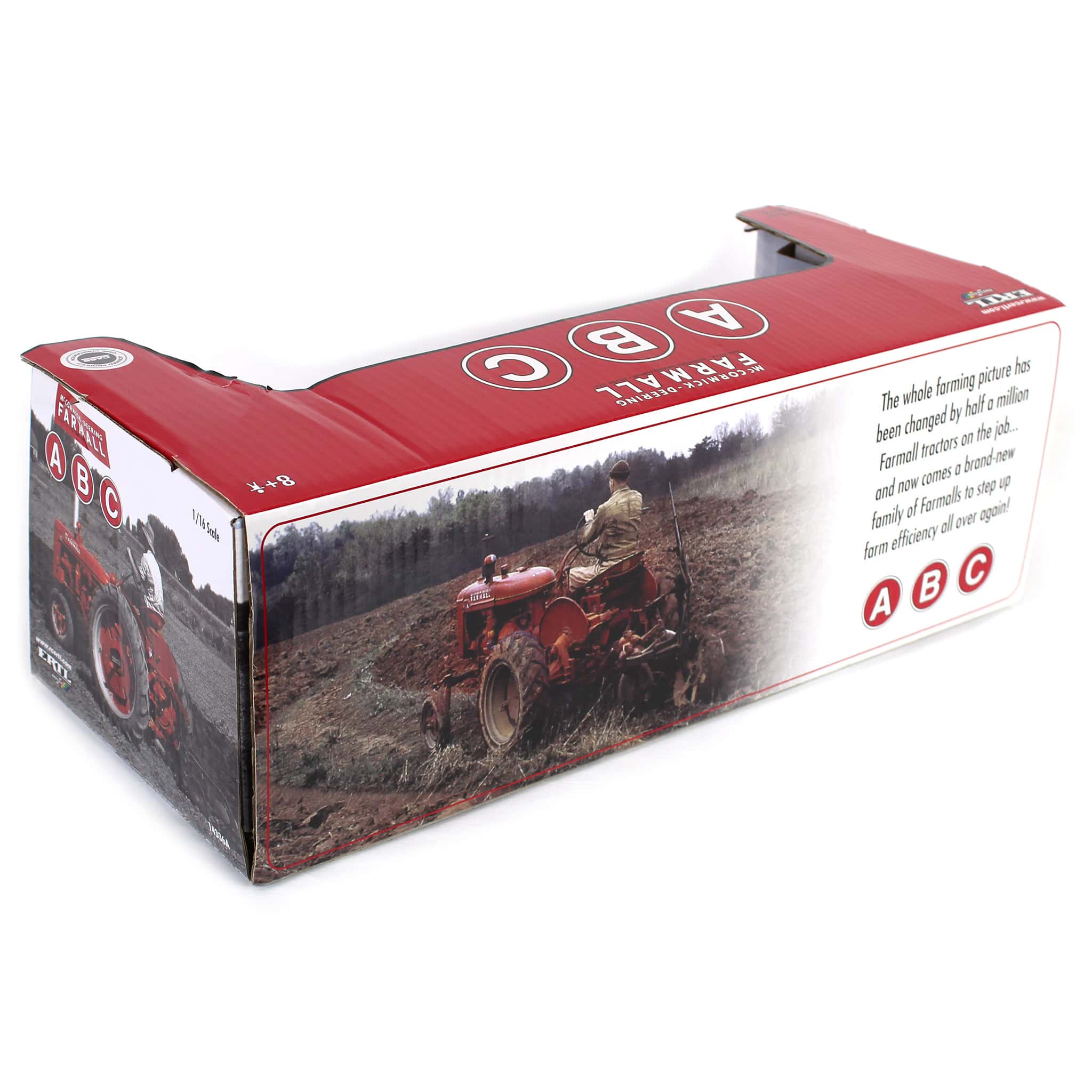 1/16 McCormick Deering Farmall Models A, B & C Tractor Set by ERTL - Image 4