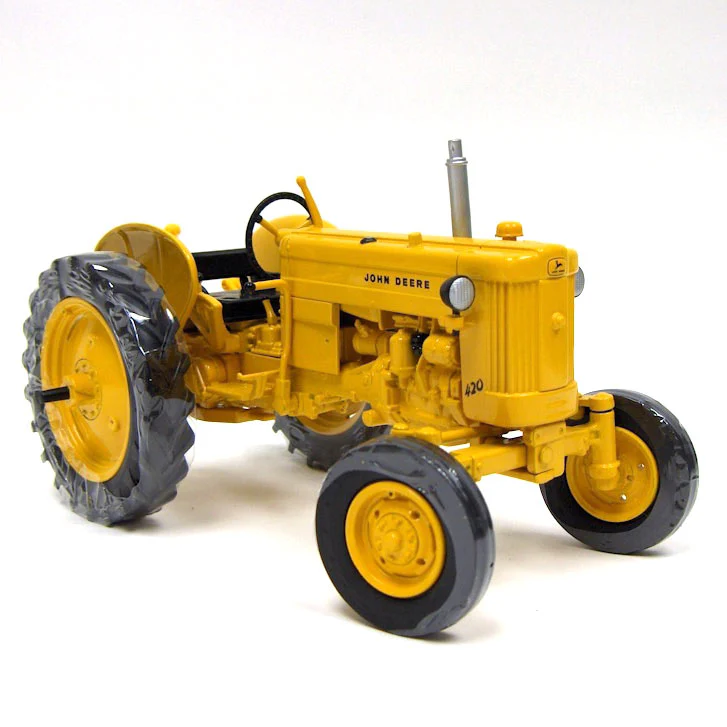 1/16 John Deere 420 Industrial Yellow Tractor by ERTL, 2011 Two Cylinder Expo XXI Limited Edition