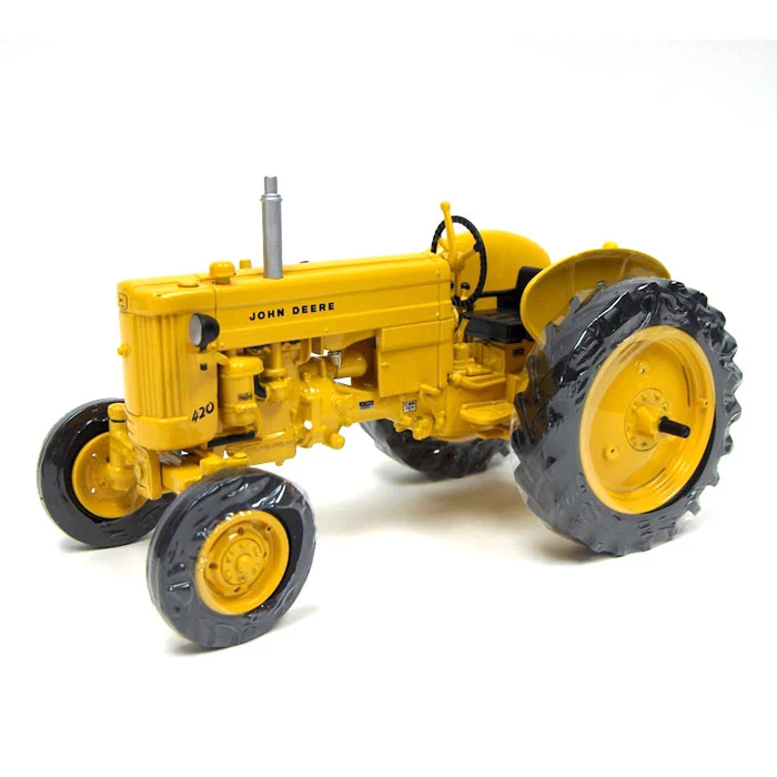 1/16 John Deere 420 Industrial Yellow Tractor by ERTL, 2011 Two Cylinder Expo XXI Limited Edition - Image 2