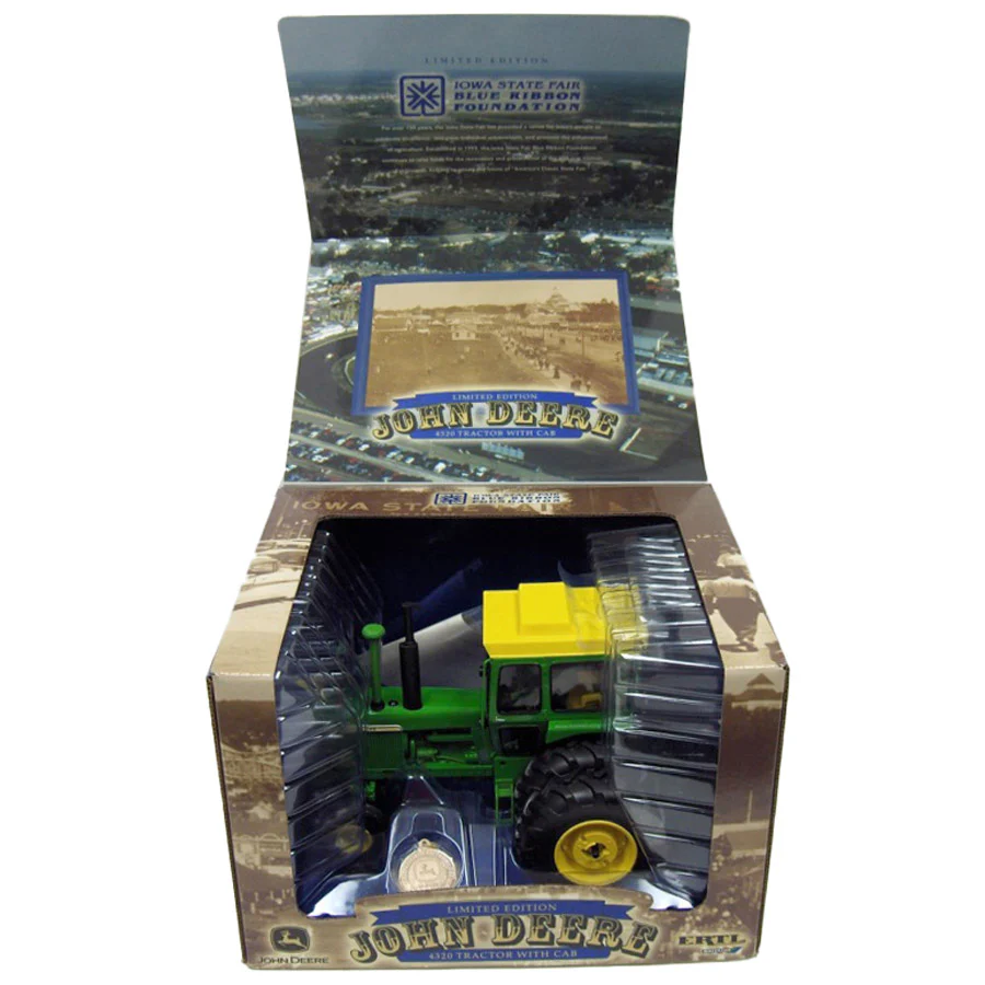 1/16 John Deere 4320 Tractor with Cab by ERTL, 2006 IA State Fair Blue Ribbon Limited Edition - Image 3