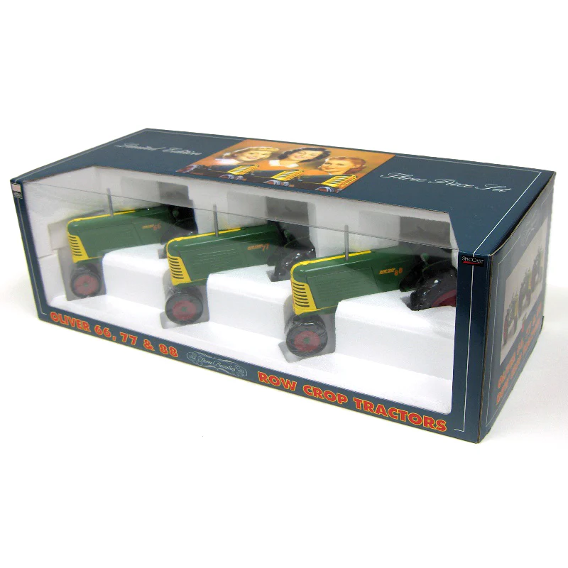 1/16 Oliver 66, 77 & 88 Row Crop "Three Beauties" Tractor Set by SpecCast, Limited Edition - Image 2