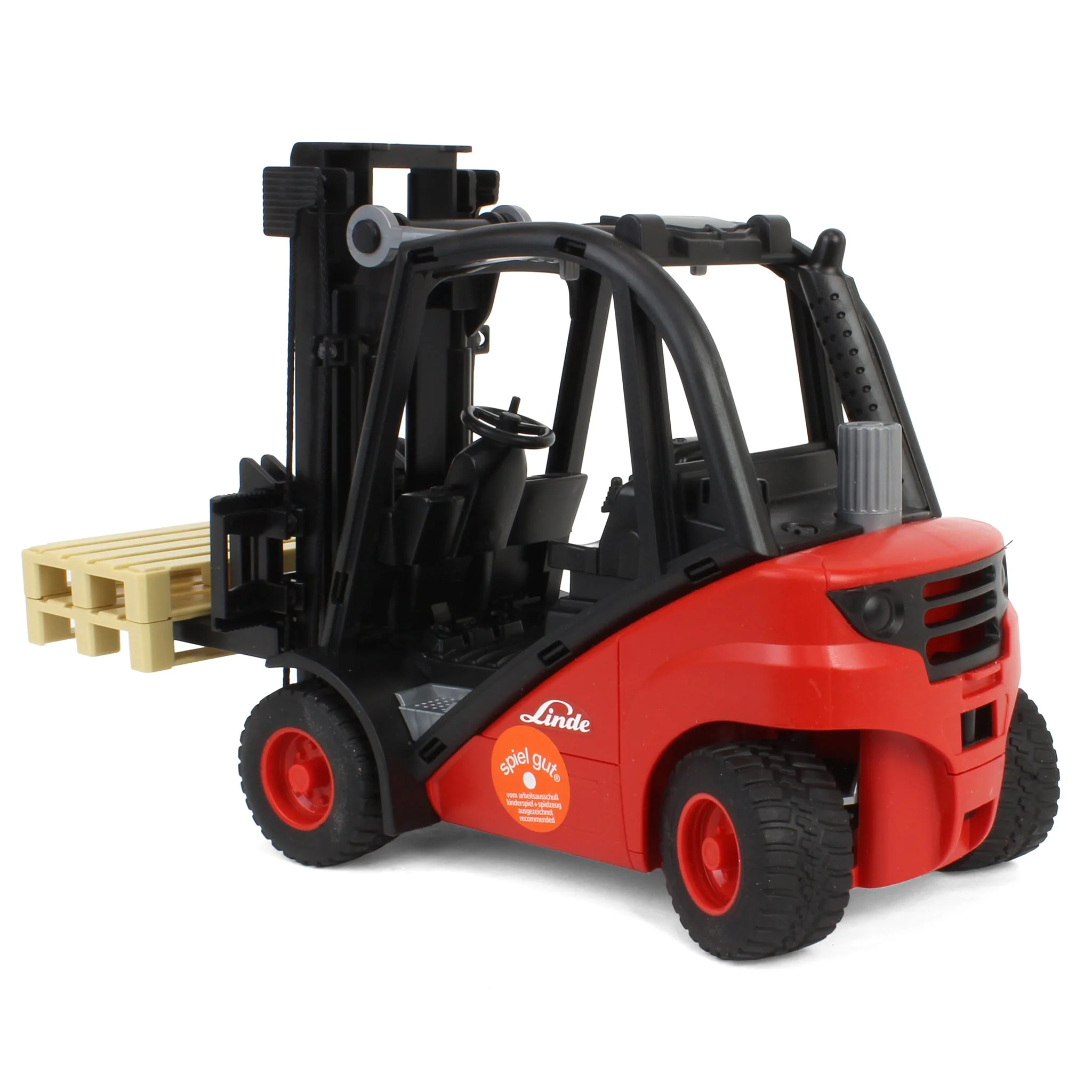 1/16 Linde H30D Forklift with 2 Pallets by Bruder - Image 2