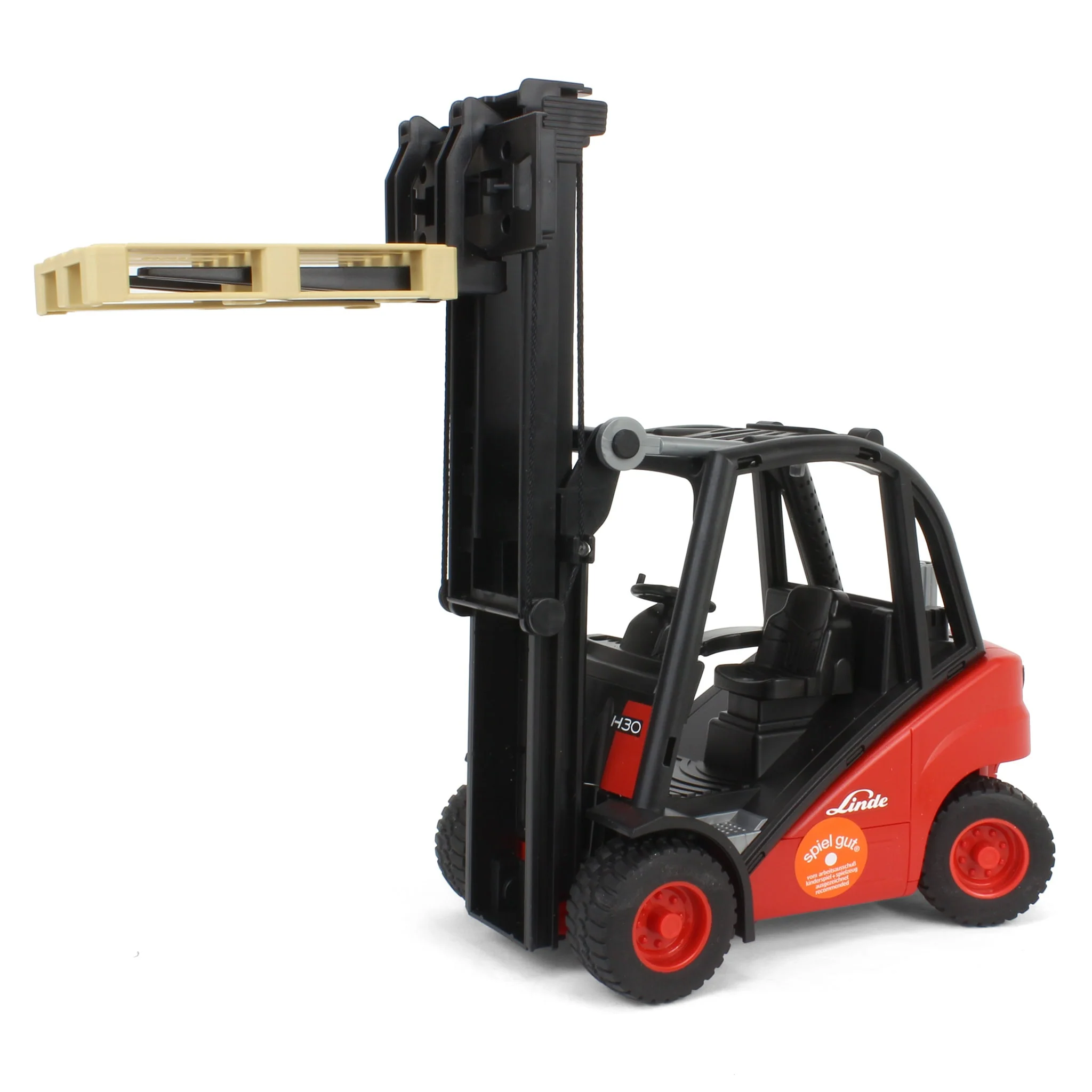 1/16 Linde H30D Forklift with 2 Pallets by Bruder - Image 3
