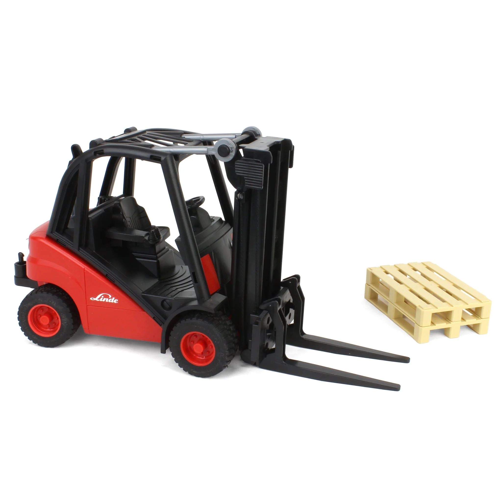 1/16 Linde H30D Forklift with 2 Pallets by Bruder - Image 4