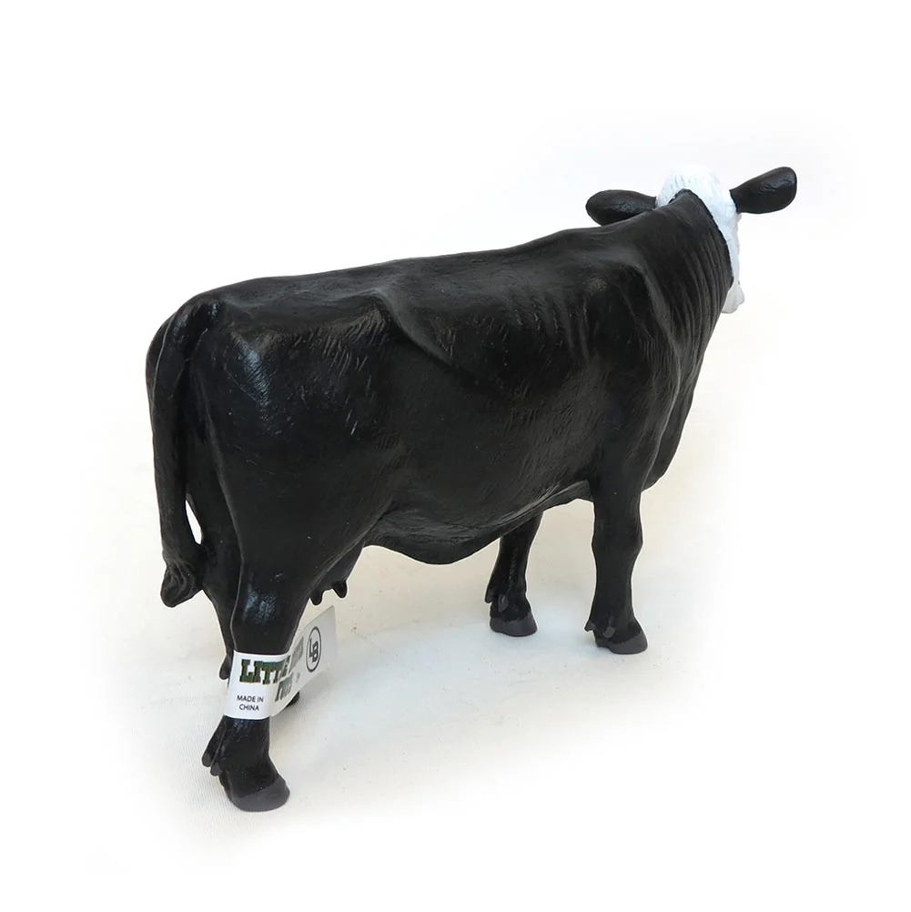 1/16 Little Buster Toys Black Cow with White Face - Image 2
