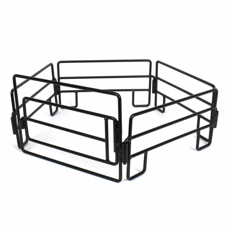 1/16 Little Buster Toys Black Panels with Gate, 5 Piece Combo Set