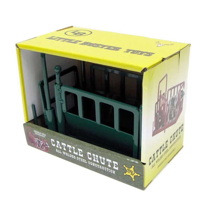 1/16 Little Buster Toys Green Cattle Squeeze Chute - Image 5