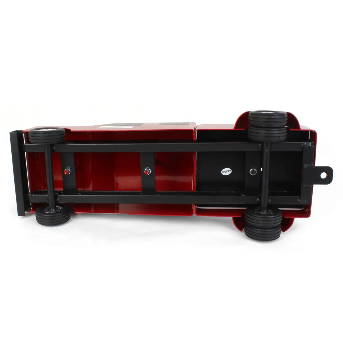 1/16 Little Buster Toys Red 4-Door Dually Pickup Truck - Image 5