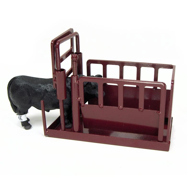 1/16 Little Buster Toys Red Cattle Squeeze Chute - Image 5