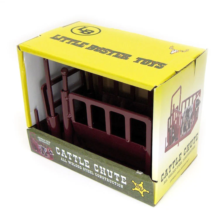 1/16 Little Buster Toys Red Cattle Squeeze Chute - Image 6